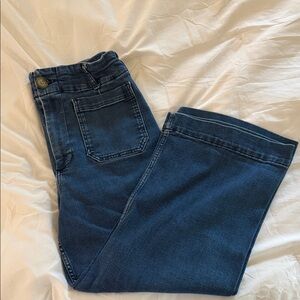 Maeve cropped wide leg Jeans